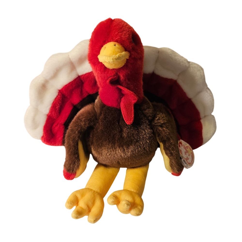 Ty Beanie Buddies Gobbles the Turkey 1999 Plush Beanie Babies Thanksgiving